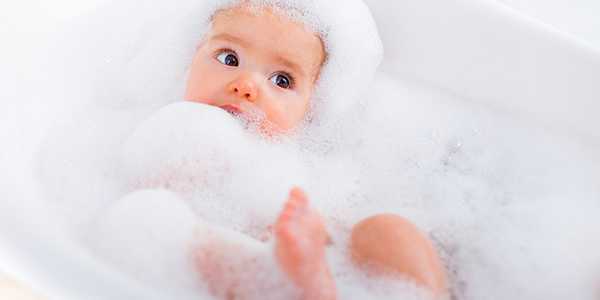 Baby bath bubbles.